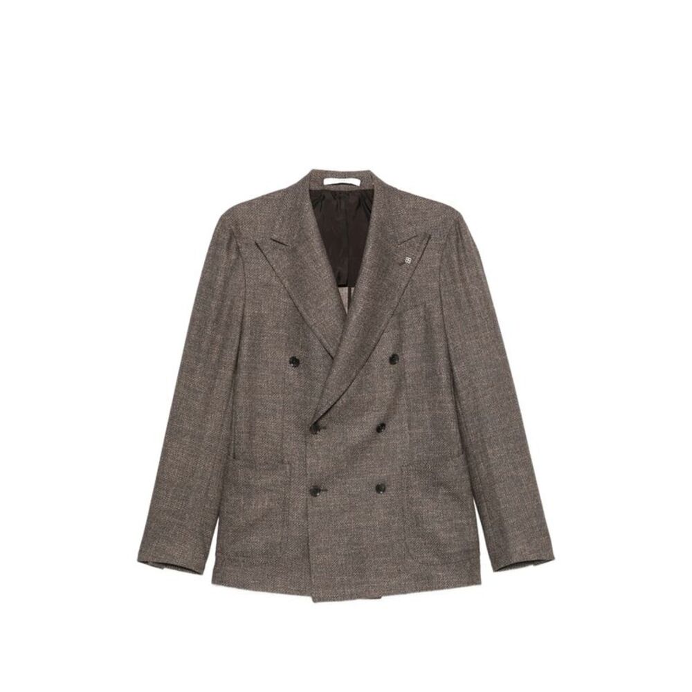 Tagliatore Brown Jackets - Blazers Men
